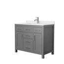 Beckett 42 Inch Single Bathroom Vanity in Dark Gray
