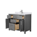 Beckett 42 Inch Single Bathroom Vanity in Dark Gray - 5