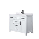 Beckett 42 Inch Single Bathroom Vanity in White - 16