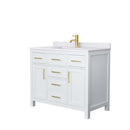Beckett 42 Inch Single Bathroom Vanity in White - 10