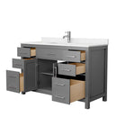 Beckett 54 Inch Single Bathroom Vanity in Dark Gray - 2