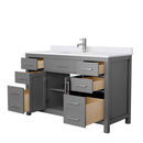 Beckett 54 Inch Single Bathroom Vanity in Dark Gray - 5