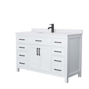 Beckett 54 Inch Single Bathroom Vanity in White - 16