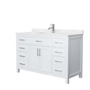 Beckett 54 Inch Single Bathroom Vanity in White - 4