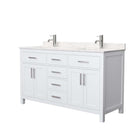 Beckett 60 Inch Double Bathroom Vanity in White - 4