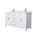 Beckett 60 Inch Double Bathroom Vanity in White - 13