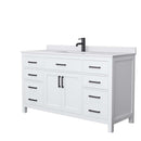 Beckett 60 Inch Single Bathroom Vanity in White - 16
