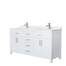 Beckett 66 Inch Double Bathroom Vanity in White - 4