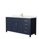 Beckett 66 Inch Single Bathroom Vanity in Dark Blue