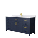 Beckett 66 Inch Single Bathroom Vanity in Dark Blue - 4