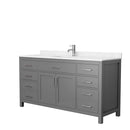 Beckett 66 Inch Single Bathroom Vanity in Dark Gray