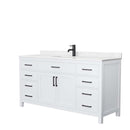 Beckett 66 Inch Single Bathroom Vanity in White - 7