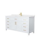 Beckett 66 Inch Single Bathroom Vanity in White