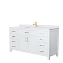 Beckett 66 Inch Single Bathroom Vanity in White - 10