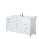 Beckett 66 Inch Single Bathroom Vanity in White - 13