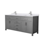 Beckett 72 Inch Double Bathroom Vanity in Dark Gray - 4