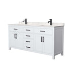 Beckett 72 Inch Double Bathroom Vanity in White - 7