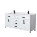 Beckett 72 Inch Double Bathroom Vanity in White - 16