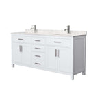 Beckett 72 Inch Double Bathroom Vanity in White - 4
