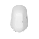 Melissa 60 Inch Freestanding Bathtub in White - 30
