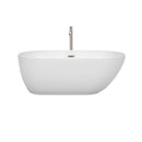 Melissa 60 Inch Freestanding Bathtub in White - 22