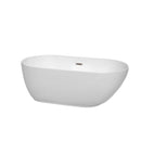 Melissa 60 Inch Freestanding Bathtub in White