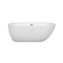 Melissa 60 Inch Freestanding Bathtub in White - 2