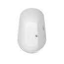 Melissa 60 Inch Freestanding Bathtub in White - 24