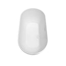 Melissa 60 Inch Freestanding Bathtub in White - 19