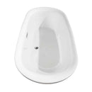 Melissa 65 Inch Freestanding Bathtub in White - 30