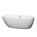 Melissa 65 Inch Freestanding Bathtub in White