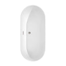 Melissa 65 Inch Freestanding Bathtub in White - 23