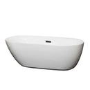 Melissa 65 Inch Freestanding Bathtub in White - 6
