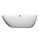 Melissa 65 Inch Freestanding Bathtub in White - 7