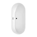 Melissa 65 Inch Freestanding Bathtub in White - 8