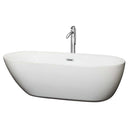 Melissa 71 Inch Freestanding Bathtub in White - 27