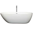 Melissa 71 Inch Freestanding Bathtub in White - 28