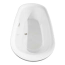 Melissa 71 Inch Freestanding Bathtub in White - 24