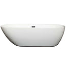 Melissa 71 Inch Freestanding Bathtub in White - 7