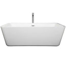 Emily 69 Inch Freestanding Bathtub in White - 23
