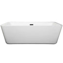 Emily 69 Inch Freestanding Bathtub in White - 6