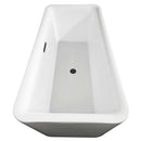 Emily 69 Inch Freestanding Bathtub in White - 7