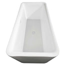 Emily 69 Inch Freestanding Bathtub in White - 15