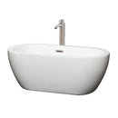 Soho 60 Inch Freestanding Bathtub in White - 21