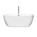 Soho 60 Inch Freestanding Bathtub in White - 22