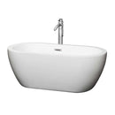 Soho 60 Inch Freestanding Bathtub in White - 27