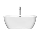 Soho 60 Inch Freestanding Bathtub in White - 28