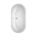 Soho 60 Inch Freestanding Bathtub in White - 23