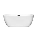 Soho 60 Inch Freestanding Bathtub in White - 7