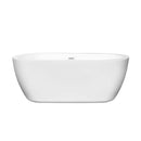 Soho 60 Inch Freestanding Bathtub in White - 17